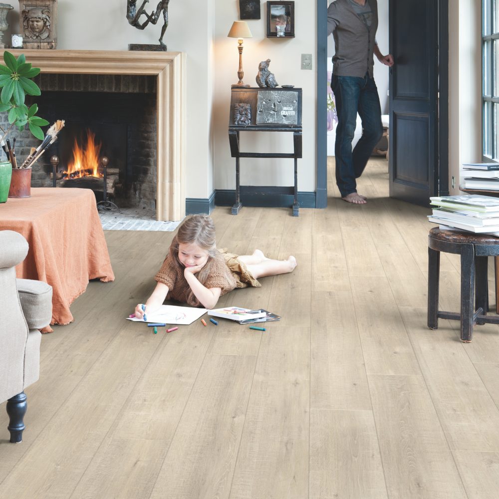 Quickstep Impressive Saw Cut Oak Beige 8mm - Image 3